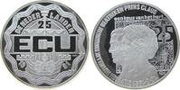 Niederlande Medaille zu 25 Ecu Ag Silberhochzeit von Königin Beatrix und Prinz Claus -
