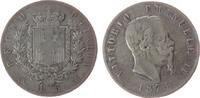 Italien 5 Lire Ag Emanuel II, M (Mailand) -