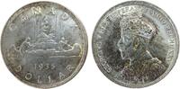 Kanada 1 Dollar Ag Georg V, Silberjubiläum, Patina -