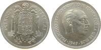 Spanien 5 Pesetas KN Francisco Franco 1949/50 -
