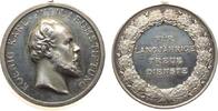 Weimarer Republik Medaille Bronze versilbert König Karl Jubiläumsstiftung - für langjährige treue Dienste, Württemberg, verliehen von 1921-1934, ca. 26,3 M -