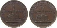 Städte Medaille Bronze Frankenstein und Zadel - auf den Wiederaufbau nach den Stadtbränden, Schlesien, das zerstörte Rathaus / das Rathaus nach -
