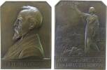 Frankreich Plakette Bronze Reumaux Elie (1838-1922) - Ehrung des Verwaltungsrats des Bergwerks von Lens (Hauts-de-France), französischer Industriell -