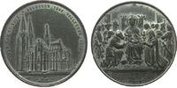 Köln Medaille Zinn Köln - auf die Domvollendung, Domansicht / Anbetung der Heiligen Drei Könige, v. Kämmerer, ca. 50,5 MM -