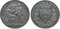 Frankreich Medaille Silber Lille - Handelskammer, Stadtgöttin schreibt auf Tafel welche von einem Genius gehalten wird / Stadtwappen, v. Borrel, ca. -