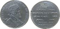 Frankreich Suitenmedaille Zinn Hernri IV. (1589-1610), Büste nach rechts / Mehrzeiler, v. Dassier, ca. 32,7 MM, glatter Rand, Nummer: 65, aus der Serie: F -