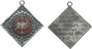 erster Weltkrieg klippenförmiges Spendenabzeichen teilemailliert Frankfurt - Spende für den Lazarettzug der Bürger von Frankfurt am Main 1915, ca. 17,5 MM -