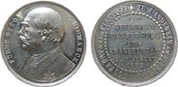 Bismarck Medaille Zinn Bismarck (1815-1898) - auf die Huldigungsfahrt der Verehrer aus Frankfurt, Brustbild nach links / Schrift, ohne Signatur (v -