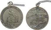 Kolonien tragbare Medaille Bronze versilbert Wilhelm I - Deutsch-Südwestafrika Erinnerung an die Kriegsjahre, Germania mit Schild und Schwert nach links / -