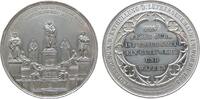 Reformation / Religion Medaille Zinn Luther - auf die Enthüllung des Denkmals in Worms, Denkmal umgeben von anderen Denkmälern / Mehrzeiler im Vierpaß, v. Schni -