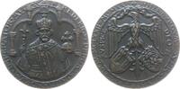 Städte Medaille Bronze geschwärzt Rothenburg ob der Tauber - auf 750 Jahre Stadtrecht, Brustbild Friedrichs I. mit Reichsinsignien / Adler mit z -