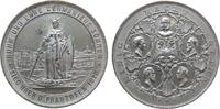 Wilhelm I. (1861-1888) Medaille Zinn Wilhelm I. (1861-1888) - auf den Sieg über die Franzosen 1870, Einig macht stark, Germania mit Schild und Schwert vor Stadt -
