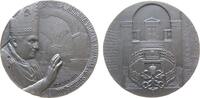 Vatikan Medaille Silber Benedikt XVI. (2005-2013) - auf die Wiedereröffnung der apostolischen Bibliothek, der Papst mit zum Segen erhobene Hand v -