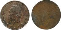 Goethe Klischee Bronze Goethe (1749-1832), auf seinen 100. Todestag, einseitig, ca. 29,3 MM -