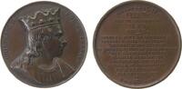 Frankreich Suitenmedaille Bronze Chilperich II. (Chilperic II. 672-721) - Frankenkönig aus dem Geschlecht der Merowinger, Brustbild nach rechts / Lebensd -