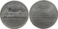 Großbritannien Medaille Zinn Kensington - auf die Internaltionale Ausstellung, Ausstellungsgebäude / Mehrzeiler, v. G. Dowler, ca. 38 MM, etwas gewellt -