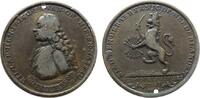 Niederlande Medaille Bronze Wilhelm IV. Karl Heinrich Friso von Nassau- Oranien Statthalter (1747-1751) - auf seine Ernennung zum Erbstatthalter, Bru -