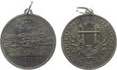 Schweiz tragbare Medaille Bronze Rapperswyl - auf das kantonale Sängerfest, Stadtansicht und Zürichssee - oben Wappen / Leier und Schrift, ca. 33,5 MM -