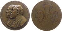 Schweden Medaille Bronze Stockholm - auf den Verlag und Buchhandlung Bonnier, Die Brustbilder von Firmengründer Albert Bonnier und Karl Otto Bonni -