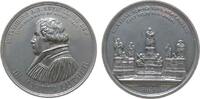Reformation / Religion Medaille Zinn Worms - auf die Errichtung des Luther-Denkmals, Brustbild Luthers nach links / das Denkmal, v. Assmann & Hagedorn, ca. 46,5 -