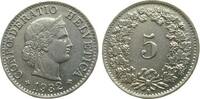 Schweiz 5 Rappen Ni HMZ 1212 -