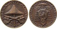 Vatikan Medaille Bronze Sede Vacante 1963 - Kardinal Camerlengo Benedetto Aloisi-Masella, v. Savelli, ca. 38 MM, mattiert -