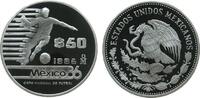 Mexiko 50 Pesos Ag Fußball WM -