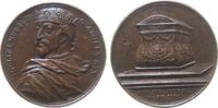 Großbritannien Suitenmedaille Bronzeguß William II Rufus (1087-1100), Brustbild nach links / Grabmal und Lebensdaten, v. J. Dassier, ca. 40 MM, spätere Anfert -