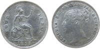 4 Pence 1854 GB Großbritannien ab 1708 Ag Victoria, Groat, S. 3913, leichte Lichtenrader Prägung auf der Wertseite fast vz