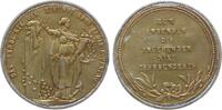 Kalendermedaillen Medaille Zinn / Pappe Das Verdeckte der Zukunft ersetzt die Hoffnung - Zum Andenken des angehenden XIX. Jahrhunderts, weibliche Gestalt m -