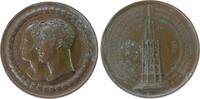 vor 1914 Medaille Bronze Friedrich Wilhelm III von Preussen und Alexander I von Russland, auf die Grundsteinlegung des Siegesdenkmals auf dem Kreu -