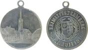 Städte tragbare Medaille Bronze versilbert Kemberg - auf das Heimatfest, Sachsen - Anhalt, Stadtansicht / Wappen und Schrift, ca. 29 MM -