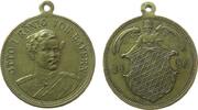 vor 1914 tragbare Medaille Messing Otto I. (1886-1913) - auf seinen Regierungsantritt, Brustbild halbrechts / Engel hält Wappen, v. Lauer, ca. 30,5 MM, sel -