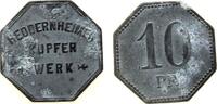 Frankfurt 10 Pfennig Zink Heddernheimer Kupferwerk - Frankfurt, ca. 21,3 MM, sechseckig, Zinkrost -