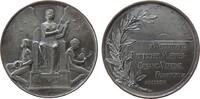 Frankfurt Medaille Bronze versilbert Frankfurt - auf den II. Wettstreit deutscher Männergesangsvereine, sitzender Engel mit Lyra flankiert von eine -