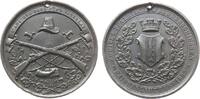 Kaiserslautern Medaille Zinn Kaiserslautern - auf das 2. Pfälzische Bundesschießen, Zielscheibe mit gekreuzten Flinten / Stadtwappen unter Mauerkrone, c -
