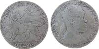 Äthiopien 1 Birr Ag Menelik II, EE1892 -