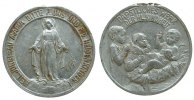 Wallfahrt Medaillon Aluminium Heilige Maria, abgebrochene Öse, 22 MM -