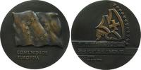 Portugal Medaille Bronze auf die Gemeinschaft Europas, v. Luis Filipe, 60 MM, patiniert -