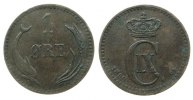 Dänemark 1 Öre Br Christian IX -