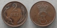 Dänemark 2 Öre 1906 Br Christian IX ss
