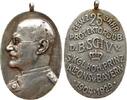 Schützen tragbare Medaille Bronze versilbert Prinz Alfons v. Bayern, gewidmet für das 25jährige Jubiläum von Prinz Alfons von Bayern als Protektor der Bund -