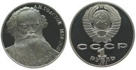 Rußland 1 Rubel 1988 KN Tolstoi pp