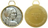 Schweiz tragbare Medaille . Tessin - Ticino, v. Huguenin, ca. 39 MM -