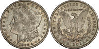 USA $1 Morgan Dollar, 1896-O, $1 , AU Details Rim Ding -
