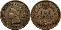 USA 1¢ Indian Cent, 1908-S, 1¢, VF35 -