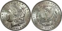 USA $1 Morgan Dollar, 1891, $1, MS62 -