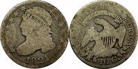 USA 10¢ Bust 10¢, 1821, Large Date, 10¢, AG -