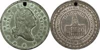 USA Medal Exonumia, 1889, Federal Hall, Medal , AU -