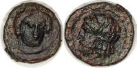 Ancient Greek AE Tetras Sicily, Gela. AE Tetras -